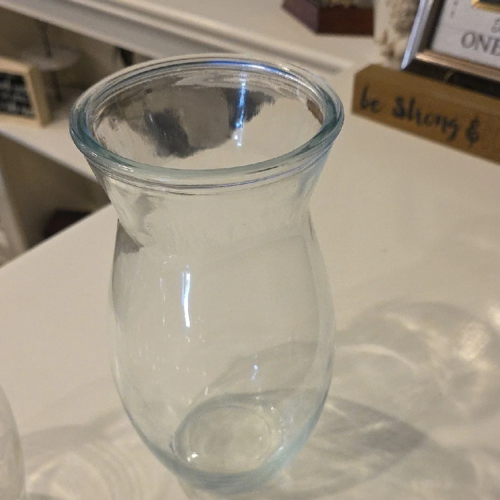 Elegant Clear Glass Vase Set
